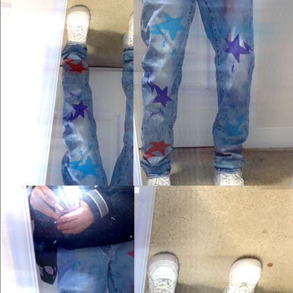 bapesta custom jeans